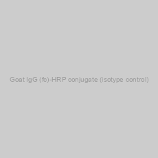 Image of Goat IgG (fc)-HRP conjugate (isotype control)